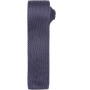 Slim knitted tie Steel One Size