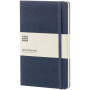 Moleskine Classic L hard cover notebook - plain - Sapphire blue