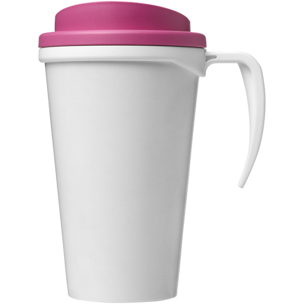 Brite-Americano® grande 350 ml insulated mug - White/Pink