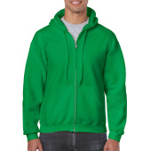 Gildan Sweater Hooded Full Zip HeavyBlend for him 167 irish green XXL