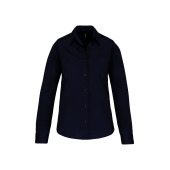 Dames poplin blouse lange mouwen Navy XXL