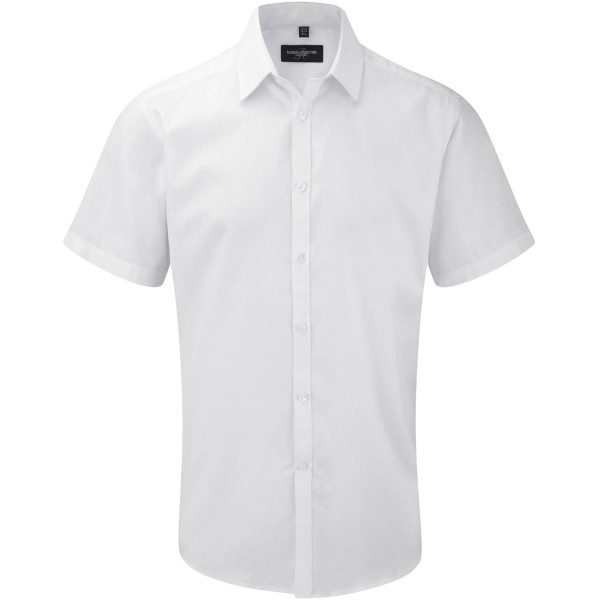 Men's Short Sleeve Herringbone Shirt