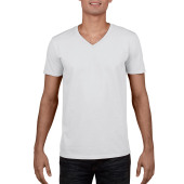 Gildan T-shirt V-Neck SoftStyle SS for him 000 white L