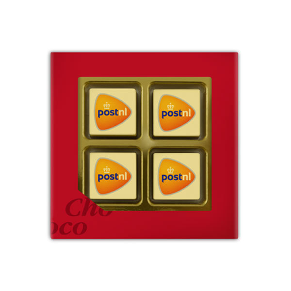 ChocoGiftbox 4 met logo chocolade