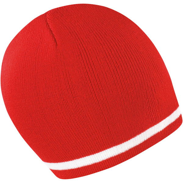 National Beanie Red / White One Size