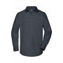 Men's Business Shirt Long-Sleeved - carbon - S