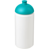 Baseline® Plus grip 500 ml bidon met koepeldeksel - Wit/Aqua