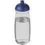 H2O Active® Pulse 600 ml bidon met koepeldeksel - Transparant/Blauw