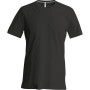 T-shirt ronde hals korte mouwen Black 4XL