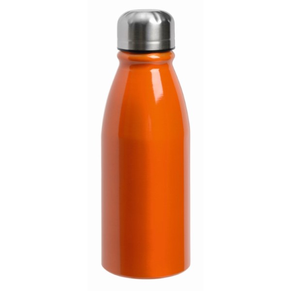 Aluminium drinking bottle FANCY orange