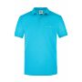 Men´s Workwear Polo Pocket - turquoise - 4XL