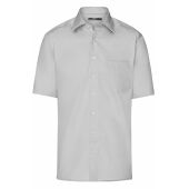 Men's Business Shirt Short-Sleeved - light-grey - 3XL