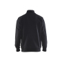 Sweatshirt bi-colour met halve rits Sweatshirt bi-colour met halve rits
