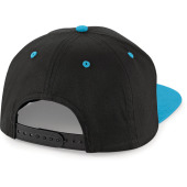 5 Panel Contrast Snapback Cap Black / Surf Blue One Size