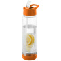 Tuttifrutti  740 ml Tritan™ infuser drinkfles - Transparant/Oranje