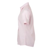 Ladies' Shirt Shortsleeve Poplin - light-pink - 3XL