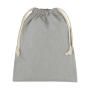 Recycled Cotton/Polyester Stuff Bag - Grey Heather - 2XS (10x14)