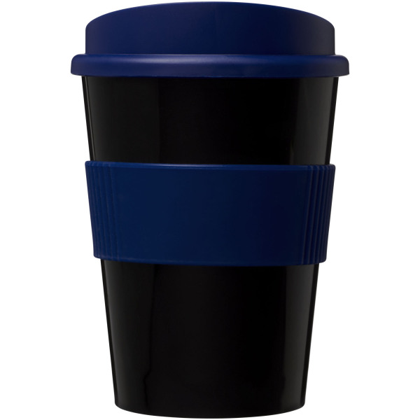 Americano® Medio 300 ml tumbler with grip - Solid black/Blue