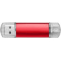 Aluminium On-the-Go (OTG) USB-stick - Rood - 2GB
