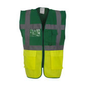 Fluo Executive Waistcoat - Paramedic Green/Fluo Yellow - L