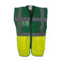 Fluo Executive Waistcoat - Paramedic Green/Fluo Yellow - L