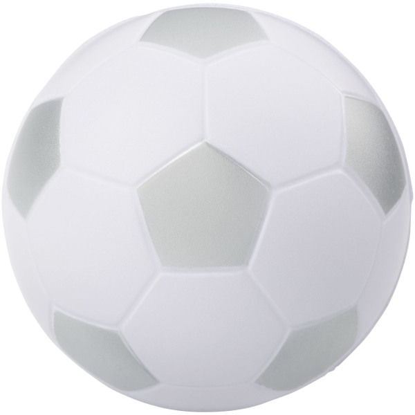 Football anti-stress bal - Zilver/Wit