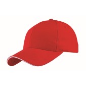 6 panel baseball cap LIBERTY rood
