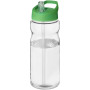 H2O Active® Base 650 ml bidon met fliptuitdeksel - Transparant/Groen