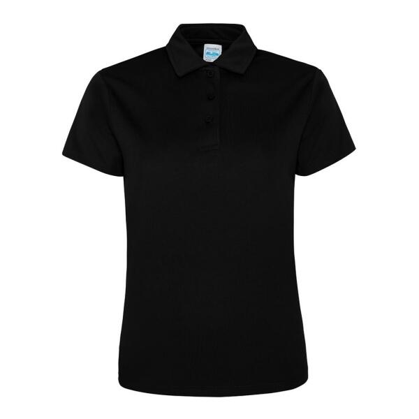 AWDis Ladies Cool Polo Shirt, Jet Black, XXL, Just Cool