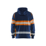 Hooded sweatshirt met rits High Vis
