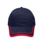 MB6501 6 Panel Piping Cap - navy/red - one size