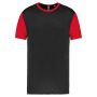 Tweekleurige jersey met korte mouwen voor kinderen Black / Sporty Red 4/6 jaar
