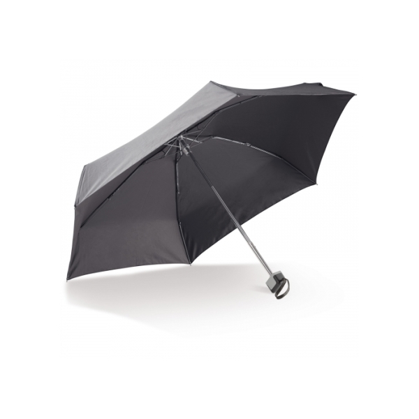 Uiterst lichte opvouwbare 21” paraplu met hoes - Zwart