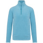 Enzo - Fleece met ritskraag Cloudy blue heather 4XL