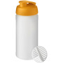 Baseline Plus 500 ml shaker bottle - Orange/Frosted clear