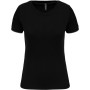 Dames-t-shirt DayToDay korte mouwen Black / Silver 3XL