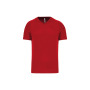 Heren-sport-t-shirt V-hals Red M