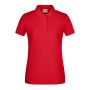 Ladies' Basic Polo - red - S