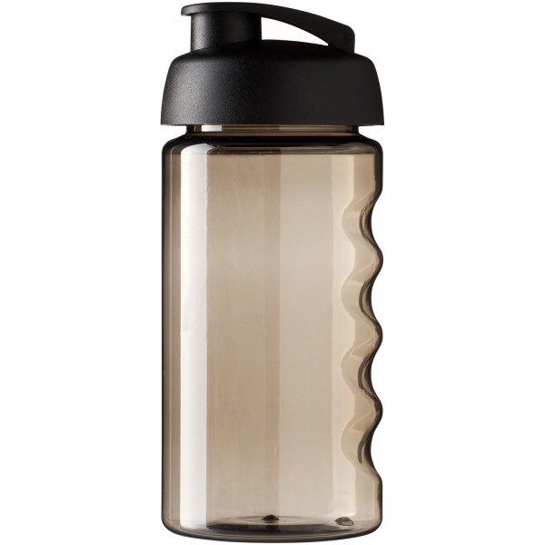 H2O Active® Bop 500 ml flip lid sport bottle - Charcoal/Solid black