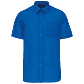 Ace - Heren overhemd korte mouwen Light Royal Blue XXL