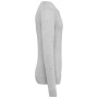 Ecologische herentrui met V-hals Light grey heather 3XL