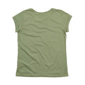 Women's Organic Roll Sleeve T - Soft Olive - S