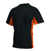 T-shirt Bicolor Borstzak 102002 Black-Orange 3XL