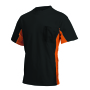 T-shirt Bicolor Borstzak 102002 Black-Orange XXL
