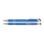 Aluminium balpen slank licht blauw