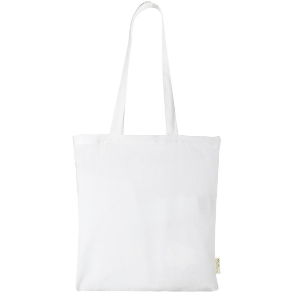 Orissa 100 g/m² GOTS organic cotton tote bag 7L - White