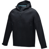 Coltan heren GRS-gerecycled softshell jack - Zwart - XS