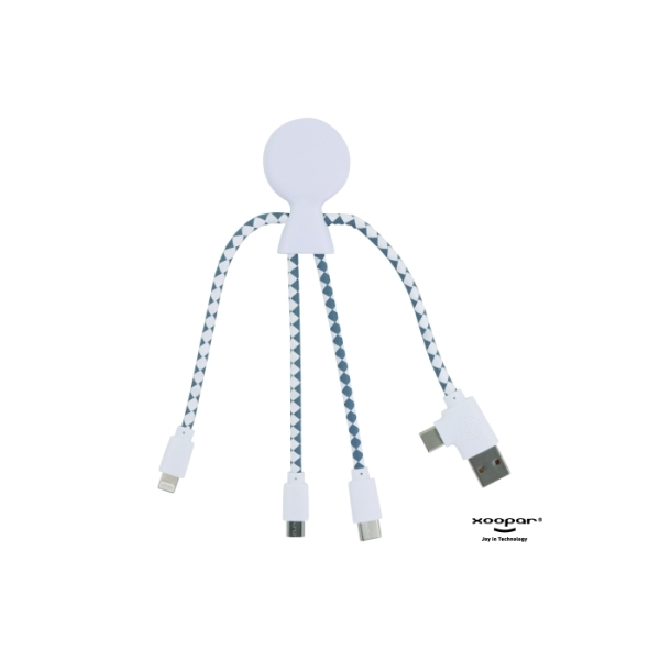 2081 | Xoopar Mr. Bio GRS Charging cable - Wit