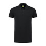 L&S Polo Basic Cot/Elast SS for him Black-XL