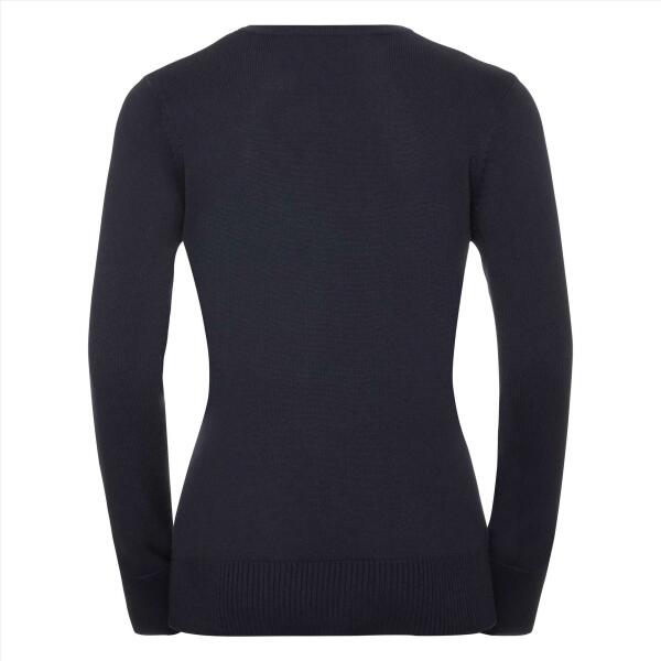 RUS Ladies Crew Neck Knitted Pullover, French Navy, XL